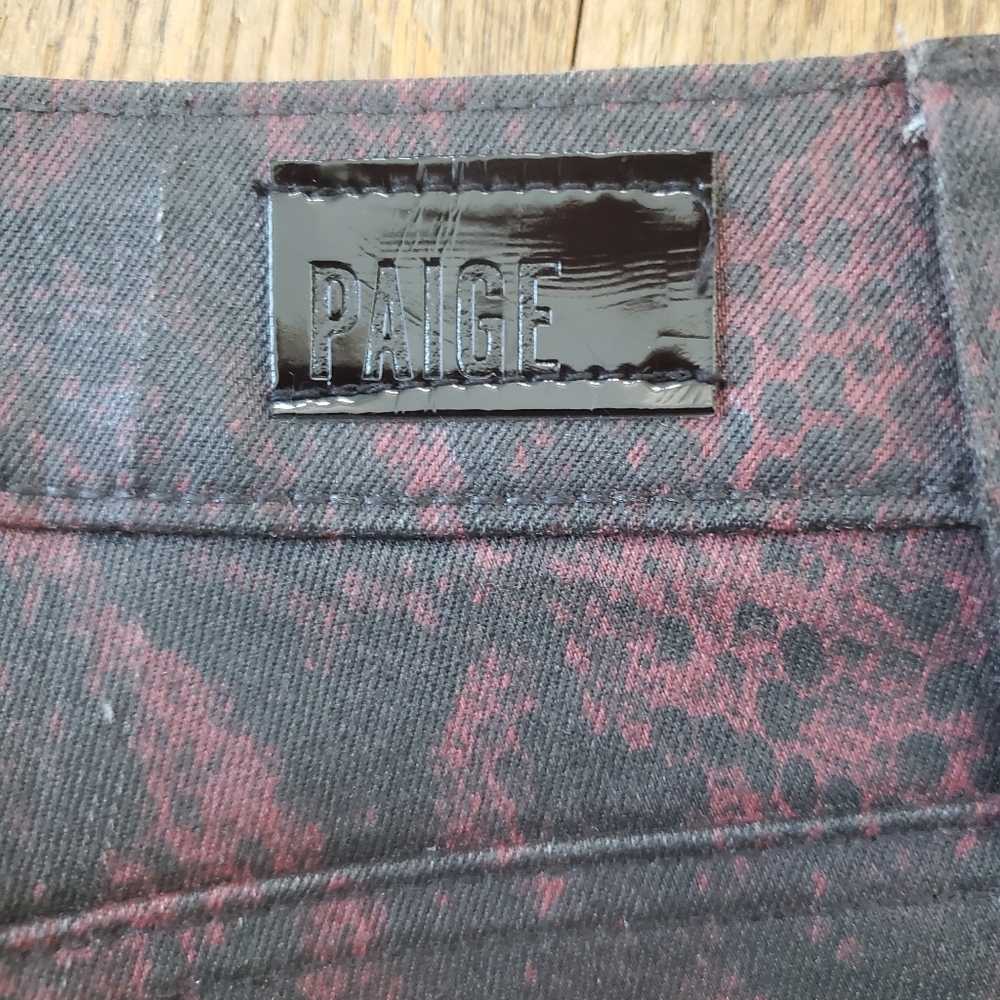 PAIGE Hoxton Ultra Skinny Jeans, Red Snakeskin, 27 - Picture 10 of 10